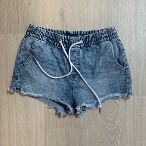 Kendall & Kylie jean jogger shorts